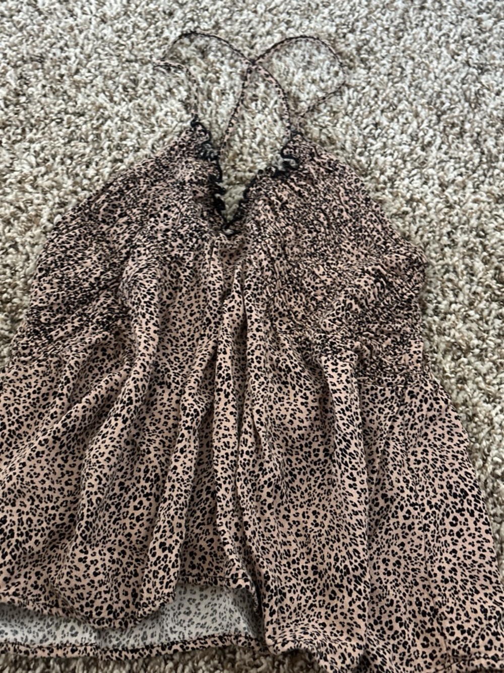 Women’s Leopard Print Halter Cami Top